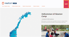 Desktop Screenshot of newtoncamp.no