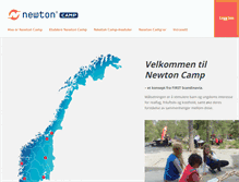 Tablet Screenshot of newtoncamp.no